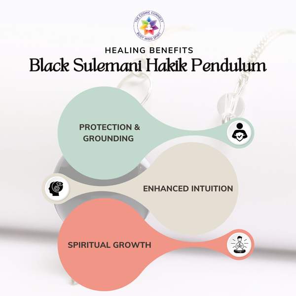 Black Sulemani Hakik Pendulum Dowser for Spiritual Growth 4