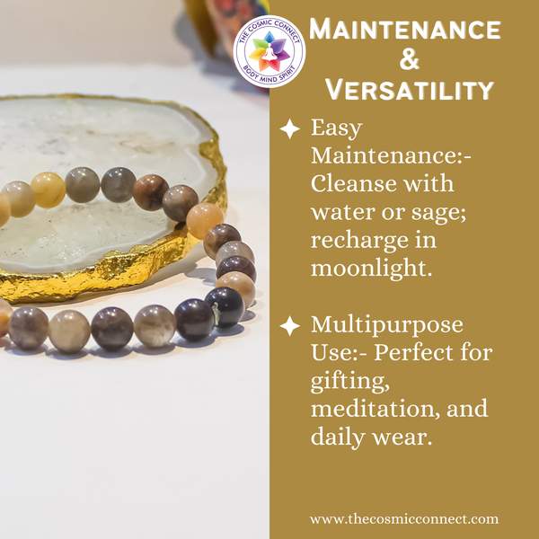 Black Sunstone Healing Bracelet - Boosts Confidence & Dispels Negativity 5