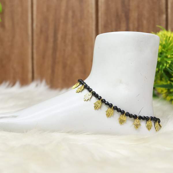 Black Tourmaline Crystal Anklet for Protection & Energy Shield 7