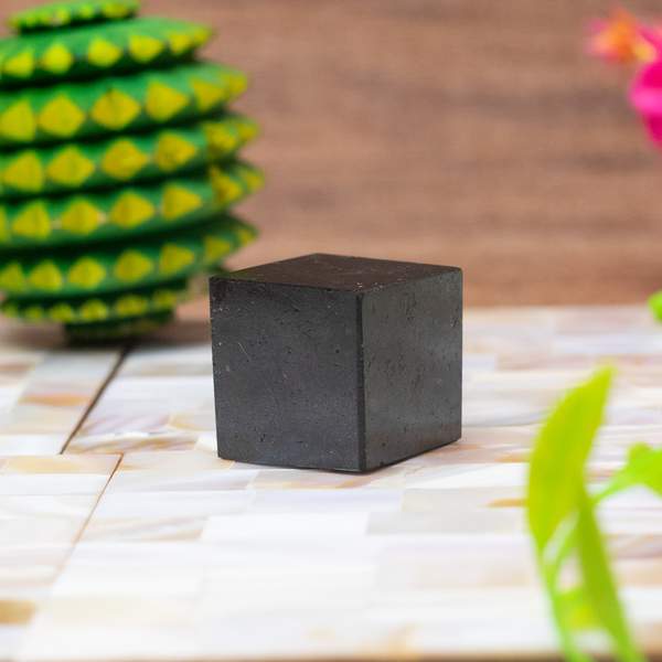 Black Tourmaline Cube Protection for Mind, Body & Spirit