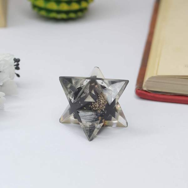Black Tourmaline Orgone Merkaba for Protection and Grounding