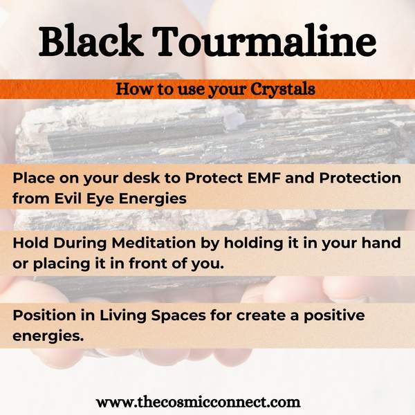 Black Tourmaline Orgone Paper Weight Shield Your Space from Negativity 3