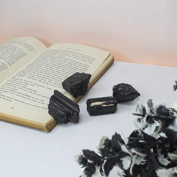 Black Tourmaline Rough Stone Powerful Protection & Energy Shield