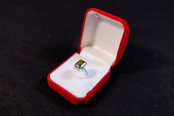 Black Tourmaline Silver Ring for Protection & Grounding | Adjustable Ring 2