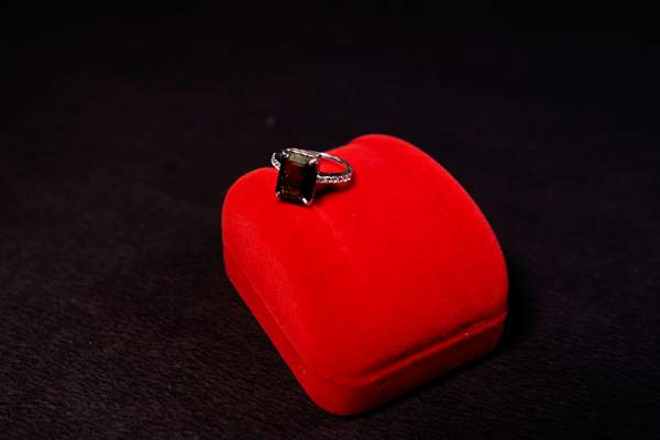 Black Tourmaline Silver Ring for Protection & Grounding | Adjustable Ring 4