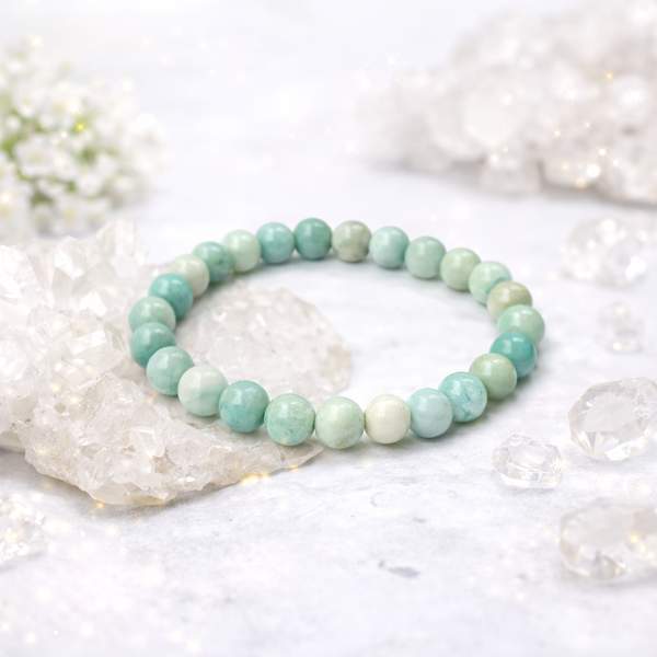 Blue Amazonite Healing Bracelet - Emotional Balance