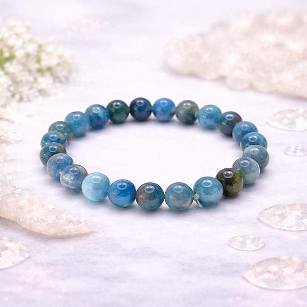 Blue Apatite Healing Bracelet – Better Communication & Inner Strength