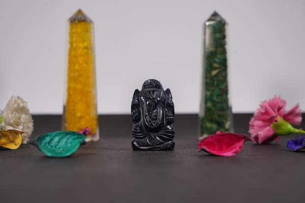 Blue Sandstone Ganesha for Spiritual Clarity & Success