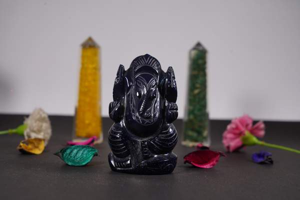 Blue Sandstone Ganesha for Spiritual Clarity & Success 2
