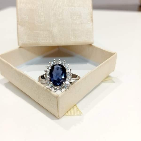 Blue Sapphire Silver Ring for Wisdom, Protection & Clarity 2