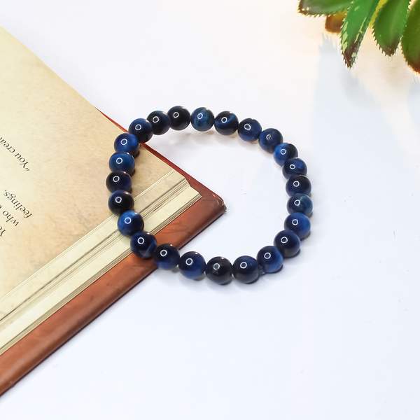 Blue Tiger Eye Healing Bracelet - Focus & Reduce Stress 2