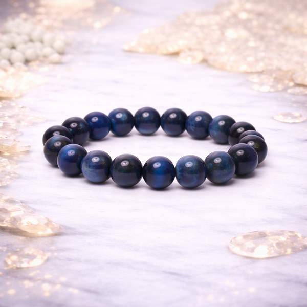 Blue Tiger Eye Healing Bracelet - Focus & Reduce Stress 6