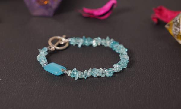 Blue Topaz Bracelet for Communication & Self Expression 2