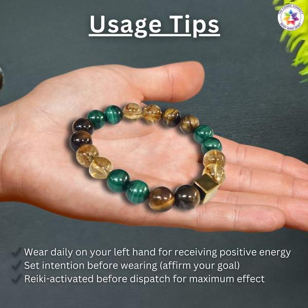 Brahmastra Bracelet for Protection, Confidence & Abundance | Reiki Charged 6