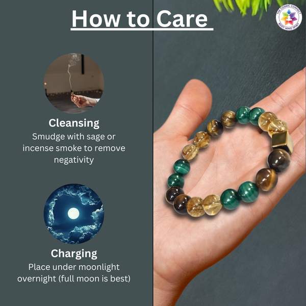 Brahmastra Bracelet for Protection, Confidence & Abundance | Reiki Charged 8