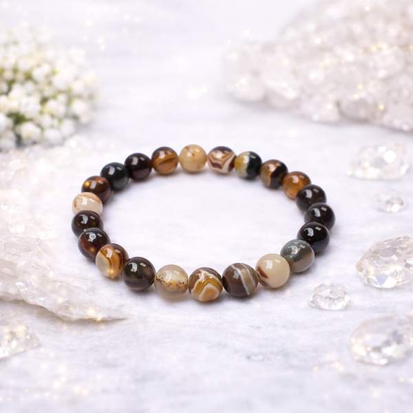 Brown Sulemani Hakik Bracelet – Protection, Grounding, and Clarity