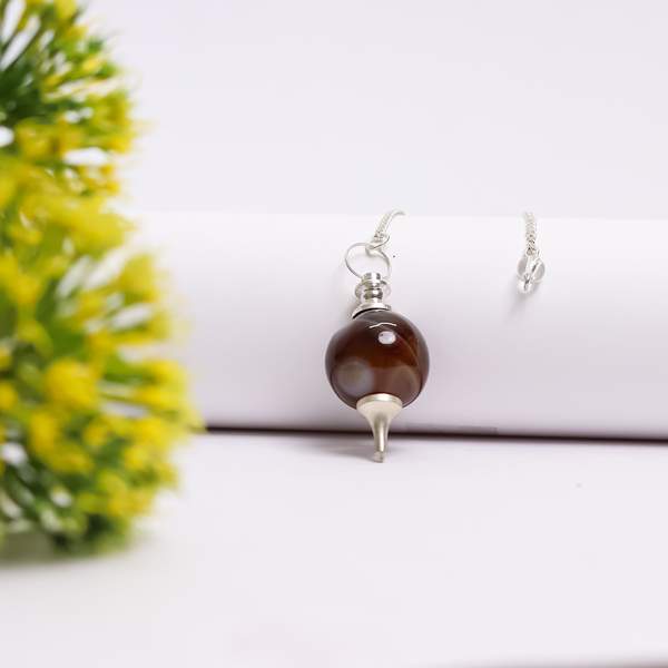 Brown Sulemani Hakik Dowser for Protection & Intuition Enhancement
