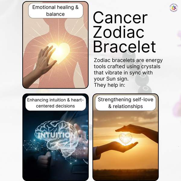 Cancer Zodiac Bracelet for Nurturing Energy & Emotional Balance 6