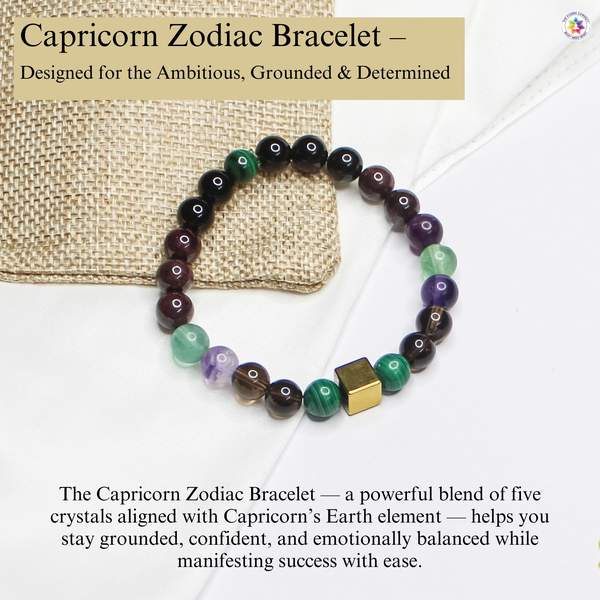 Capricorn Zodiac Bracelet for Protection & Abundance 4