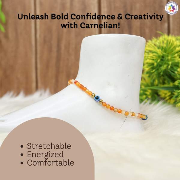 Carnelian Crystal Anklet for Boost Confidence & Ignite Passion 3