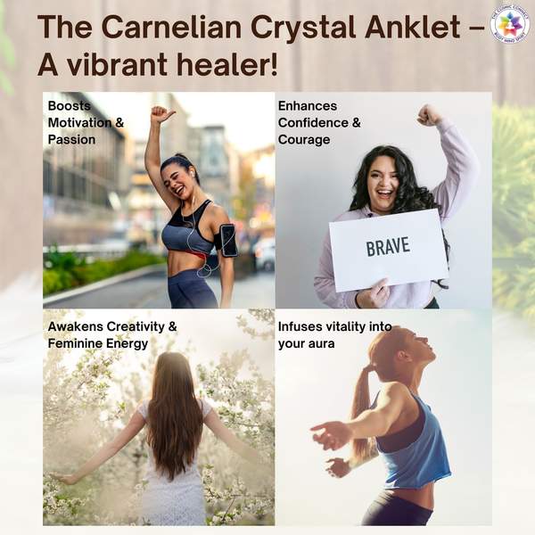 Carnelian Crystal Anklet for Boost Confidence & Ignite Passion 4