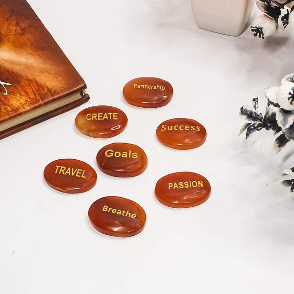 Carnelian Manifestation Coin Activate Your Power & Abundance