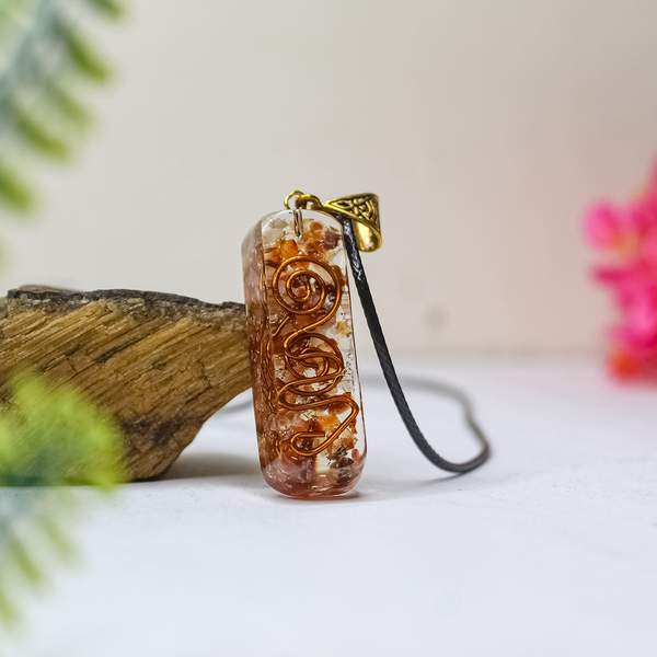 Carnelian Orgone Pendant Ignite Passion, Confidence & Creativity