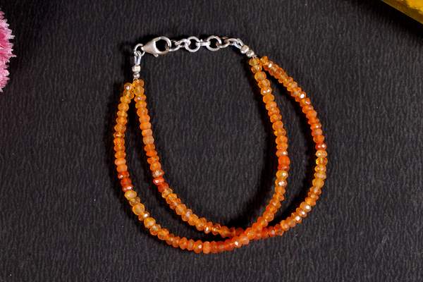 Carnelian Silver Bracelet for Confidence & Creativity 2