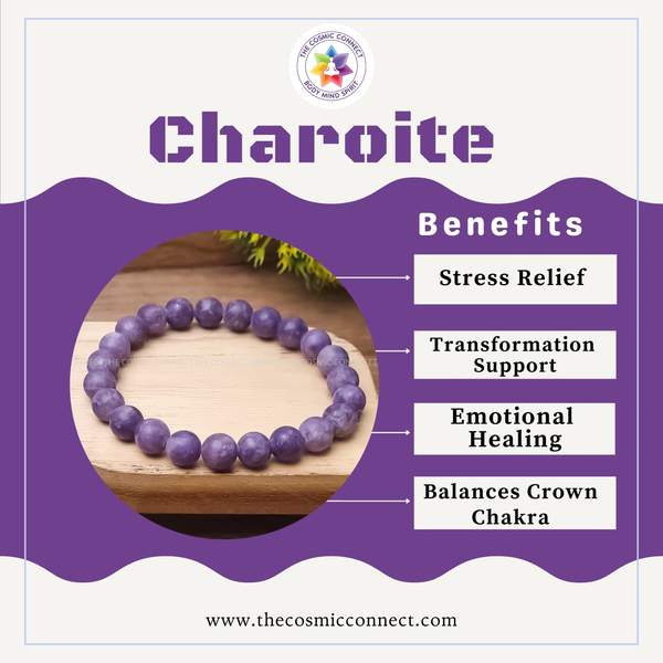 Charoite Healing Bracelet – A Stone of Transformation, Spiritual Growth 3