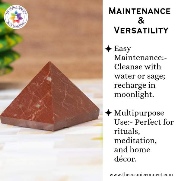 Chocolate Jasper Crystal Pyramid for Grounding, and Stability 4