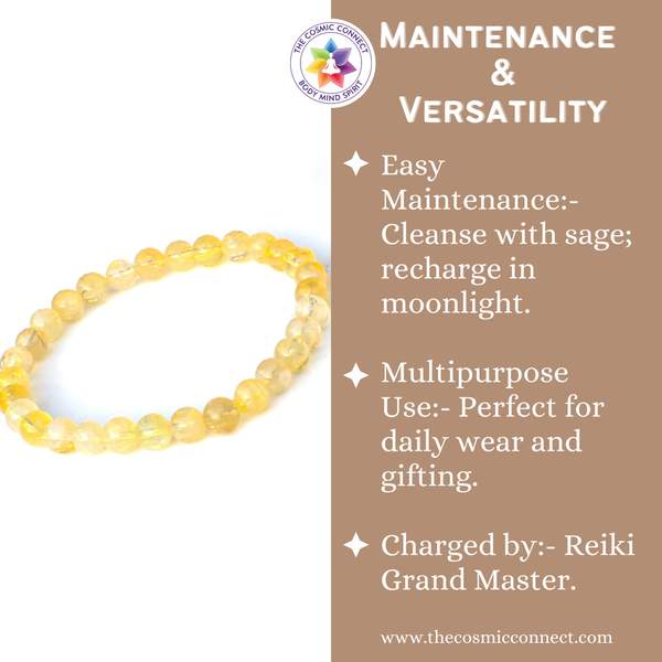 Citrine Bracelet - Wealth and Abundance Manifestation 4