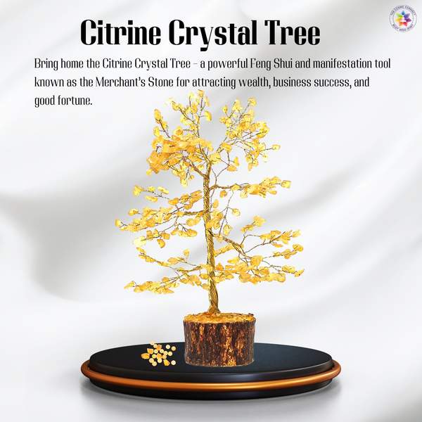 Citrine Golden Wired Crystal Tree for Attract Abundance & Uplift Energy 3