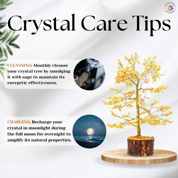 Citrine Golden Wired Crystal Tree for Attract Abundance & Uplift Energy 6