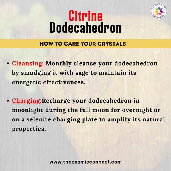 Citrine Orgone Dodecahedron for Abundance, & Success 4