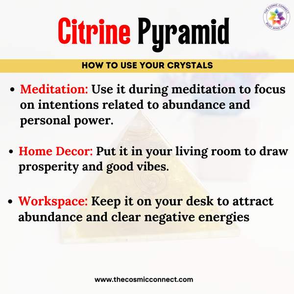Citrine Orgone Pyramid for Abundance, Confidence & Positivity 4