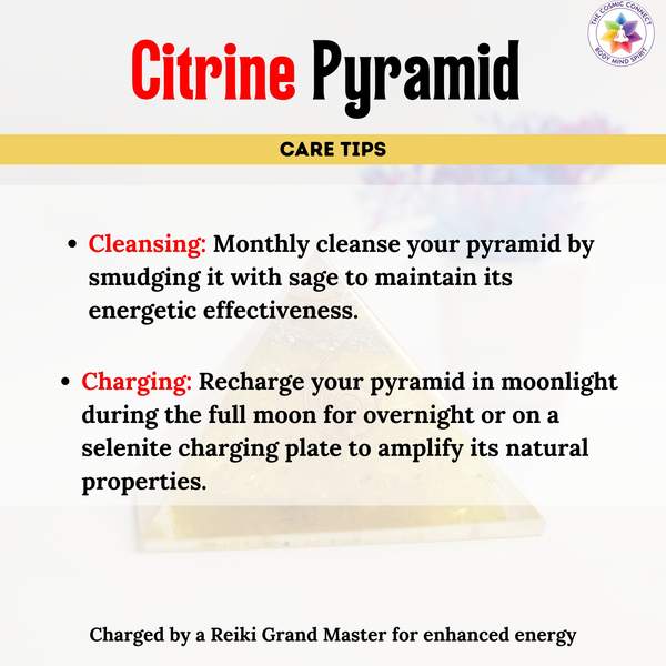 Citrine Orgone Pyramid for Abundance, Confidence & Positivity 5