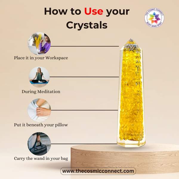 Citrine Orgone Wand Manifest Abundance, Joy & Positivity 3