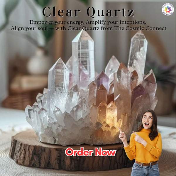 Clear Quartz Crystal Angel for Spiritual Growth & Master Healer 10