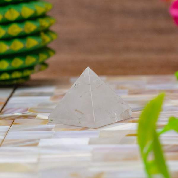 Clear Quartz Crystal Pyramid Master Healer for Clarity, and Spiritual Growth