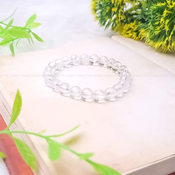 Clear Quartz Healing Bracelet - Amplifies Energy & Balance Chakras