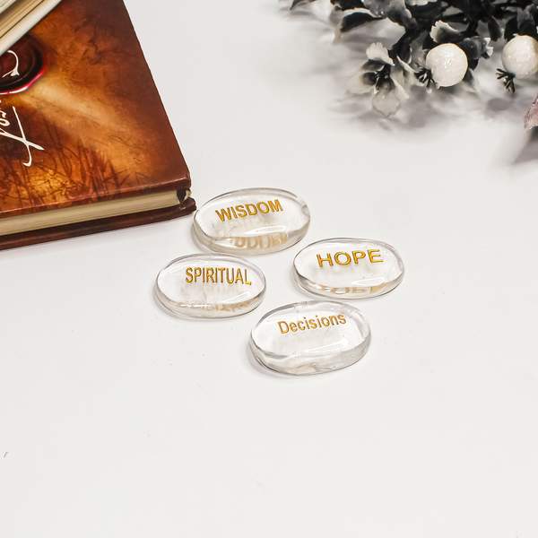 Clear Quartz Manifestation Coin Journey of Transformation