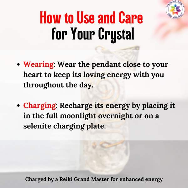 Clear Quartz Orgone Pendant for Clarity & Spiritual Healing 4