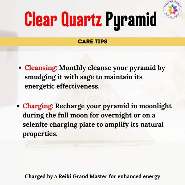 Clear Quartz Orgone Pyramid for Clarity, Energy & Balance 5
