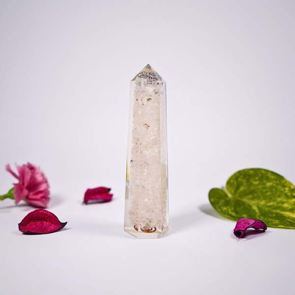 Clear Quartz Orgone Wand Amplify Energy, Clarity & Healing