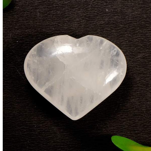 Clear Quartz Puffy Heart Amplify Energy, Clarity & Healing