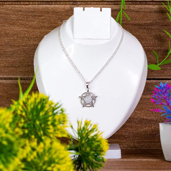 Clear Quartz Star of David Pendant for Amplify Energy, Clarity