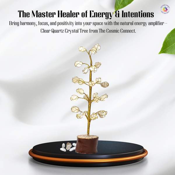 Clear Quartz Tumbled Tree for Amplify Intentions, and Clarity 2
