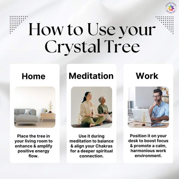 Clear Quartz Tumbled Tree for Amplify Intentions, and Clarity 4