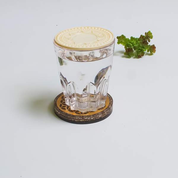 Clear Quartz Water Coaster for Mind, Body, and Spirit 2