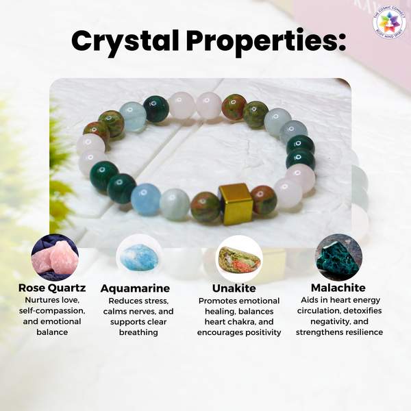 Congenital Heart Disease Therapy Bracelet for Heart Chakra 5
